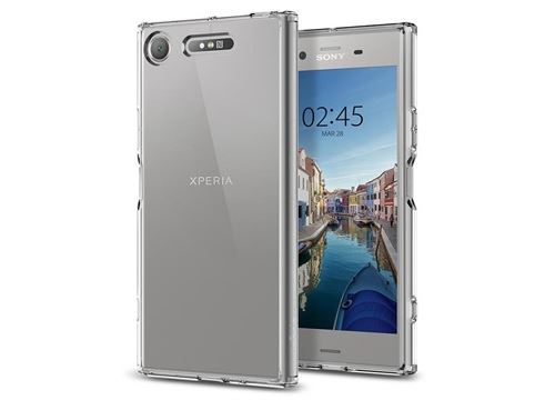 Spigen Ultra Hybrid Series - Achterzijde behuizing voor mobiele telefoon - polycarbonaat, thermoplastic polyurethaan (TPU) - kristalhelder - voor Sony XPERIA XZ1