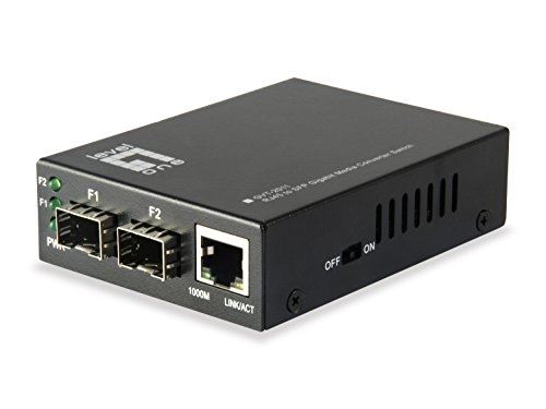 Levelone gvt-2011 1000mbit s gris convertisseur de support réseau (54068913)
