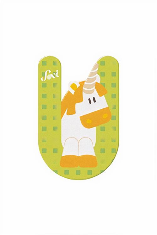 Sevi animal lettre U 10 cm vert