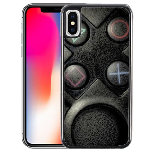 Coque pour iPhone XS manette dualshock zoom
