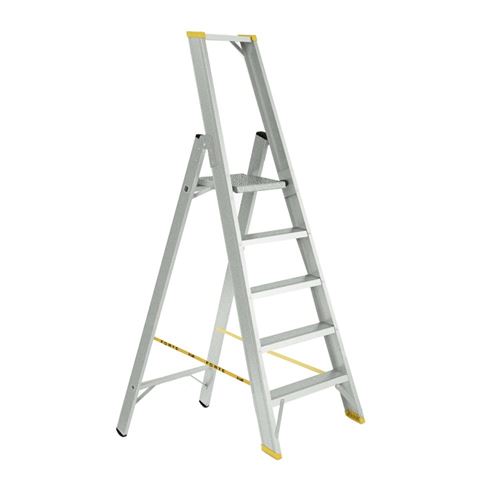 Alve - forte Escabeau en aluminium 5 marches - 5 marches