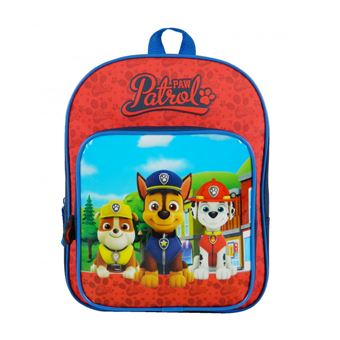 Sac A Dos Gouter Maternelle 31cm Pat Patrouille Bleu Marine Et Rouge Cartables Scolaires Achat Prix Fnac