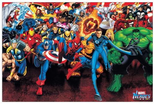 Artopweb MARVEL - Supereroi Marvel (Panneaux MDF 90x60 cm)
