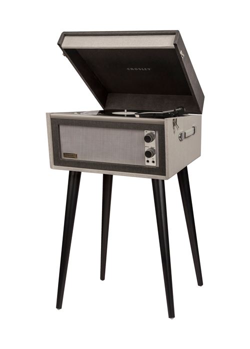 Crosley Bermuda Dansette platine vinyle avec pieds et Bluetooth - black grey