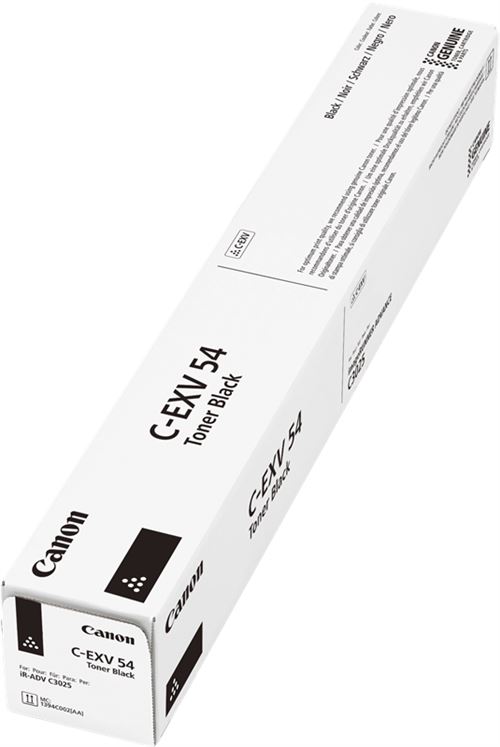 Canon 1394C2 approprié pour IRC3025I Toner Noir CEXV54 15.5 Pages