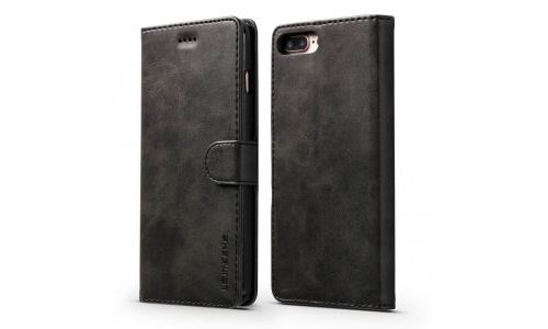 Etui type portefeuille pour iPhone-7-Plus coloris noir gamme LC.IMEEKE