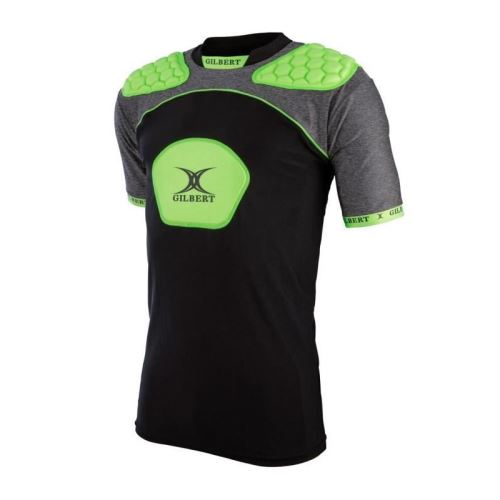 GILBERT Sous-maillot de rugby renforcé Atomic V3 - Enfant garçon - Noir - 6/8 ans