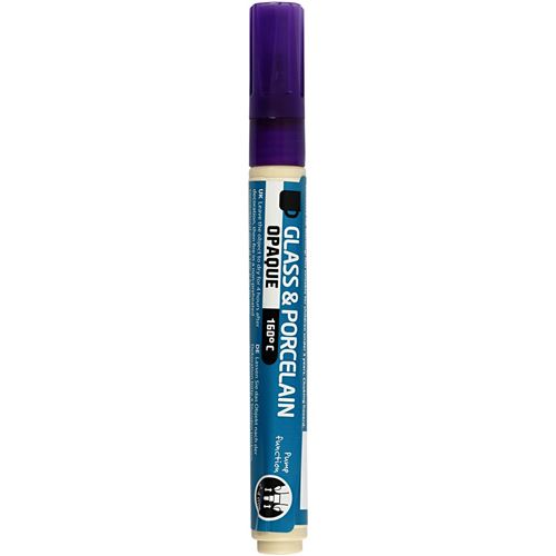 Creotime stylo à peinture verre & porcelaine violette