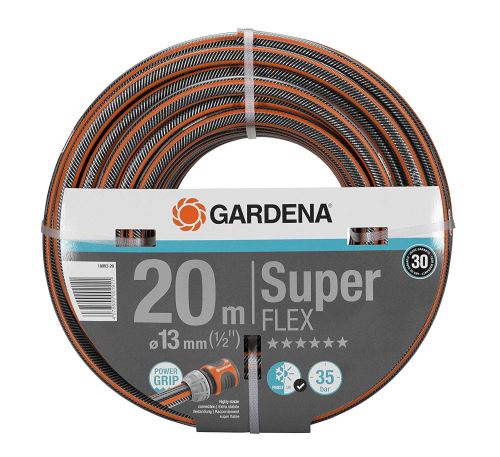 Gardena Tuyau Premium Superflex 12x12 13 mm 1/2 20 m, Noir/Orange, 30 x 20 x 20 cm