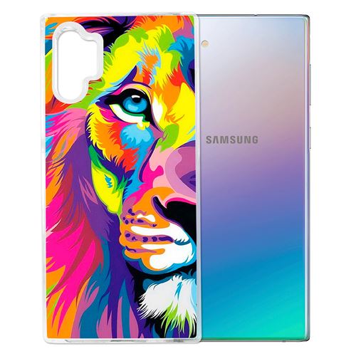 Coque pour Samsung Galaxy Note 10 -  Lion Multicolore
