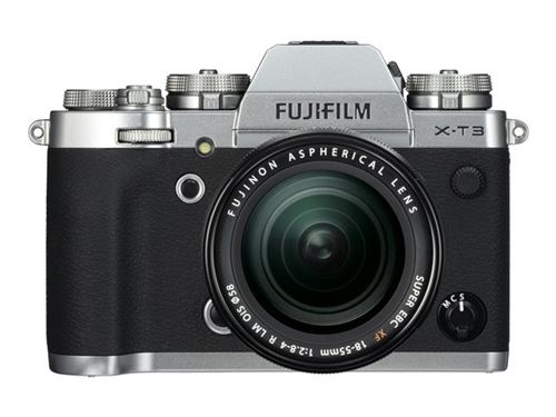 Fujifilm X Series X-T3 - Appareil photo numérique - sans miroir - 26.1 MP - APS-C - 4K / 60 pi/s - 3x zoom optique objectif OIS 18-55 mm - Wi-Fi, Bluetooth - argent