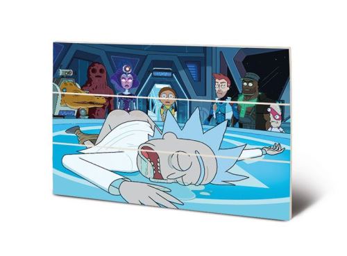 RICK & MORTY - Vindicators - Impression sur bois 20x29.5