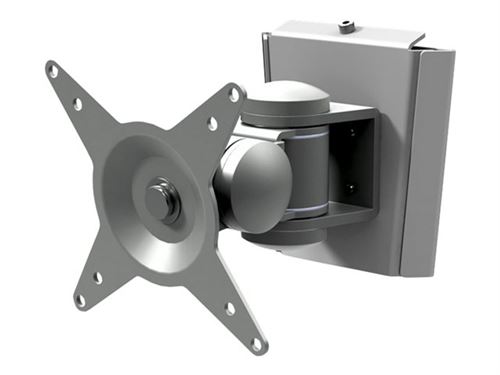 Dataflex Viewmate Style Wall Mount 032 - Kit de montage (plaque d'interface, support mural, Bras articulé) - pour Écran LCD - argent - Taille d'écran : jusqu'à 24 pouces - montable sur mur