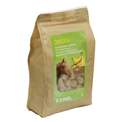 Friandise Delizia banane 1 kg pour chevaux