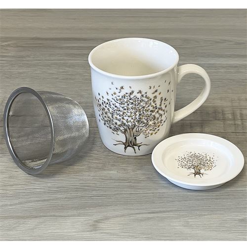 FAYE Mug avec infuseur pour le thé et couvercle arbre - Tasse et Mugs -  Achat & prix