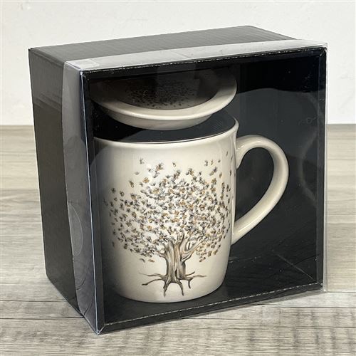 FAYE Mug avec infuseur pour le thé et couvercle arbre - Tasse et Mugs -  Achat & prix