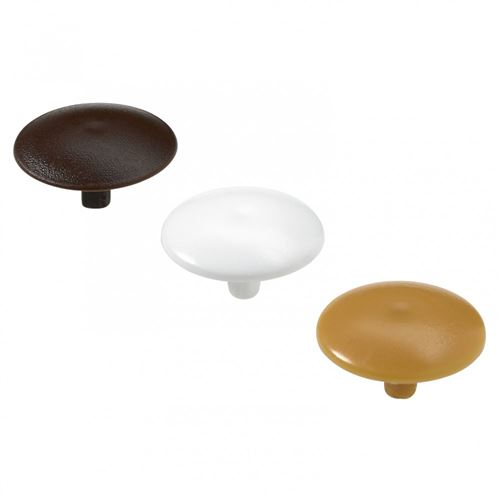 Non Communiqué Lot De 48 Cache-Vis Plastique Brut Hettich
