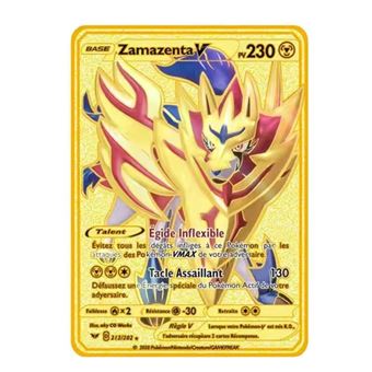 8€12 sur Carte de jeu en métal français pour Pokémon Zamazent V