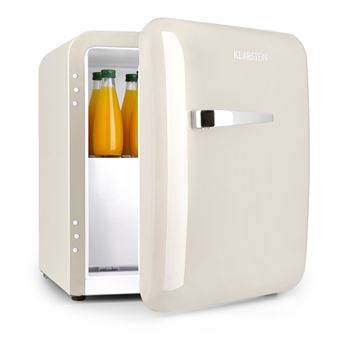Klarstein Réfrigérateur combiné Audrey 37 L 2in1 Congélateur 5 L Mini bar Mini Frigo LED Style Rétro Crème - 1