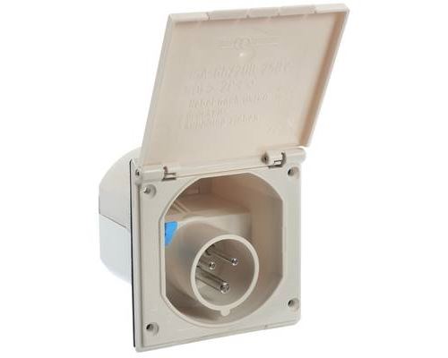 as - Schwabe 60484 CEE Plug 230V 16A IP44 3-Pin Splash-Proof Hinge...