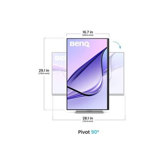 BenQ MA320U - Écran LED - 32" (31.5" visualisable) - 3840 x 2160 4K UHD (2160p) @ 60 Hz - IPS - 600 cd/m² - 1300:1 - DisplayHDR 600 - 5 ms - 2xHDMI, USB-C - haut-parleurs - argent