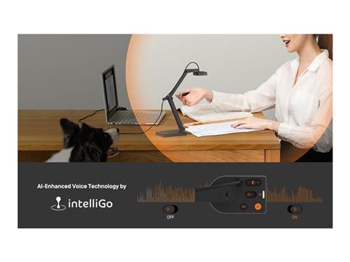 IPEVO V4K PRO 120 - Vidéo-visualiseur numérique - couleur - 4K - audio - USB