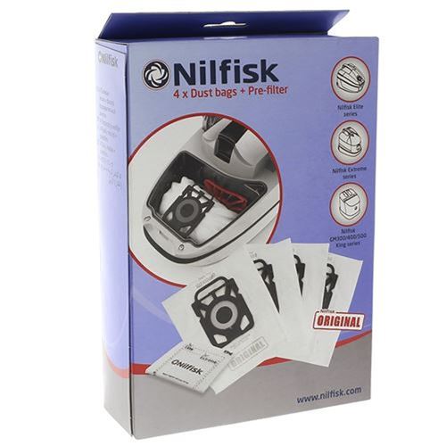 Non Communiqué Nilfisk Lot 4 Sacs Hygiene Extreme Elite King Pour Pieces Aspirateur Nettoyeur Petit Electromenager Advance - 107412688