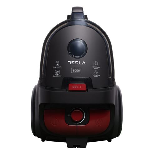 Aspirateur Sans Sac 83db 800w Gris/rouge Tesla Bgl501eu