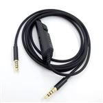 Câble Audio Remplacement 3.5mm Pour Logitech G433 G Pro - 2 Mètres - Avec Contrôle Volume Et Muet