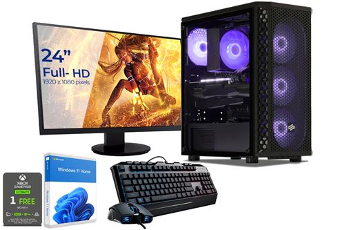 Sedatech Pack PC Gamer Expert Watercooling • AMD Ryzen 9 5900X • RX6700 XT • 16Go RAM • 1To SSD M.2 • Windows • Moniteur 23.6