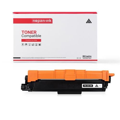 TONER TN 243 TN243 Noir x 1 Compatible pour Brother-NOPAN-INK Brother DCP-L3510CDWBrother DCP-L3517CDW Brother DCP-L3550CDW Brother L-L3210cw Brother L-L3230CDW Brother L-L3270cdw Brother MFC-L3710CW Brother MFC-L3730CDN Brother MFC-L3770CDW Brother