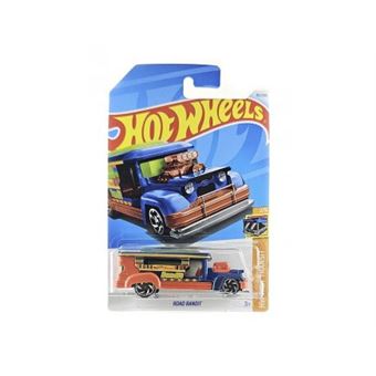 Fast transit road bandit 1:64  multicolore - hot wheels collection - vehicule  camion - modele reduit - set jouet enfant + carte - 1