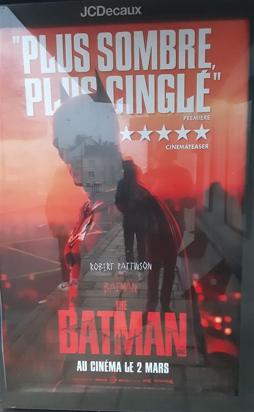 Affiche de Cinéma Originale - The Batman - 2022 - Robert Pattinson - 120x170cm État correct - N/A reconditionné disponible sur Fnac