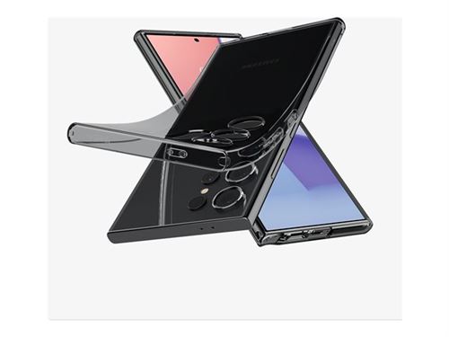 Spigen Liquid Crystal - Coque de protection pour téléphone portable - polyuréthanne thermoplastique (TPU) - cristal espace - pour Samsung Galaxy S24 Ultra