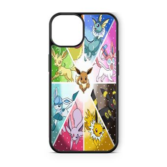 Coque Fifrelin rigide noire pour iPhone 14 - Evoli Evolutions Pokemon ...
