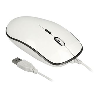 Delock Produits 12532 Delock Optique à 4 boutons souris de bureau USB Type-A  + USB Type-C™