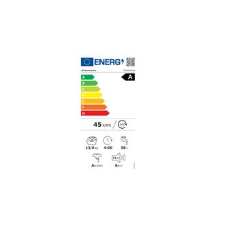 Lave-linge hublot 13kg 1400 tours/min Lg F34R50WHS