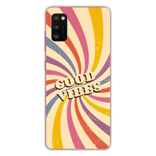 Coque en silicone imprimée compatible Samsung Galaxy A31 Good vibes