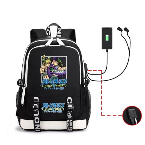 Sac à Dos JoJo's Bizarre Adventure pour Garçon (SD1581) 31*15*45 cm Noir