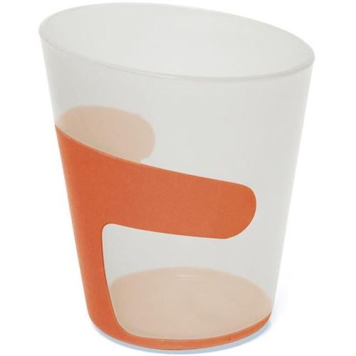 mill'o bébé - gobelet enfant - polypropylene, fabriqué en france - résistant aux chocs - orange