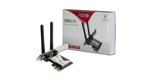 Inter-Tech DMG-31 Wi-Fi 4 PCIe Adapter - 300 Mbps