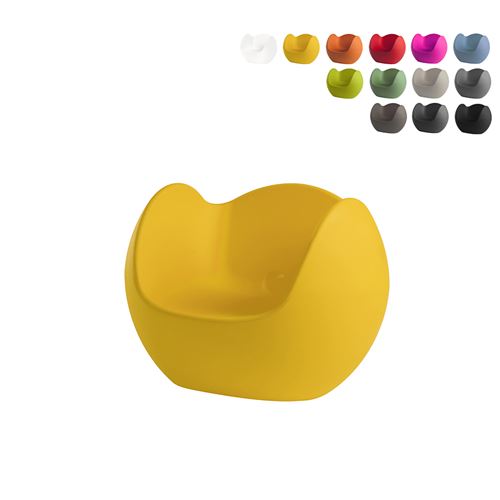 Chaise Fauteuil à Bascule Design Moderne Pour Bar Jardin Intérieur Extérieur Slide Blos Couleur: Jaune