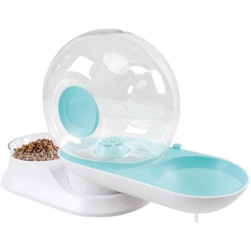 Meilleurs prix pour Distributeur de croquettes et d eau avec filtre M.PETS SNAIL 2800ml 240gr 28 24 25 cm