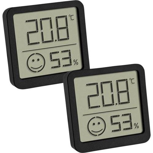 Non Communiqué Blanc Tfa Dostmann 2-Pack Thermo-Hygromètre Noir 30.5053.01.02