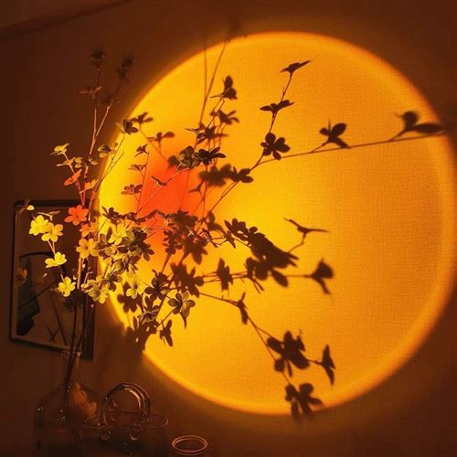 Lampe Sunset Lamp Sunset Projection Led Light Lumiere Coucher De