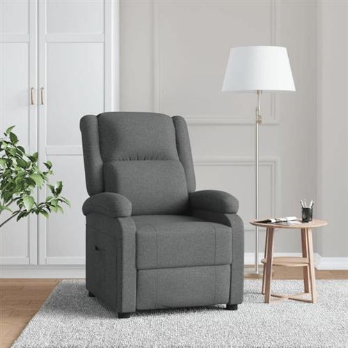VIDAXL - Fauteuil de relaxation - Réglable - Gris - Image 2
