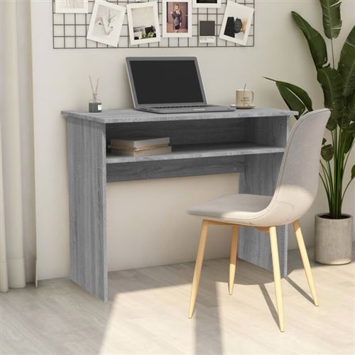 Vidaxl Gris Bureau Sonoma - Image 3