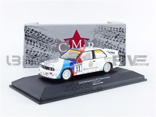 Voiture Miniature de Collection CMR 1-43 - BMW M3 E30 Sport Evolution - DTM 1991 - White / Blue / Red - CMR43062