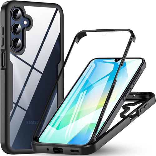 Coque 360 degrés intégrale pour Samsung Galaxy A26 5G Protection arrière Avant noir - XEPTIO