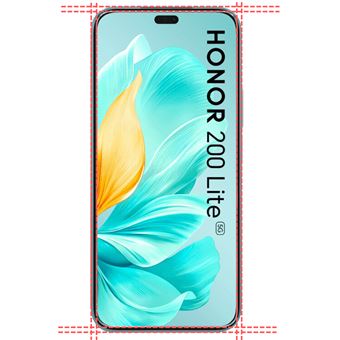 Little Boutik Coque Silicone Noir + 2 Verres Trempes pour Honor 200 Lite
